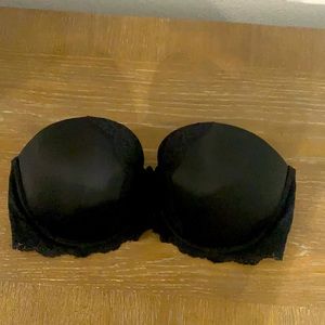 Victoria’s Secret black strapless bra